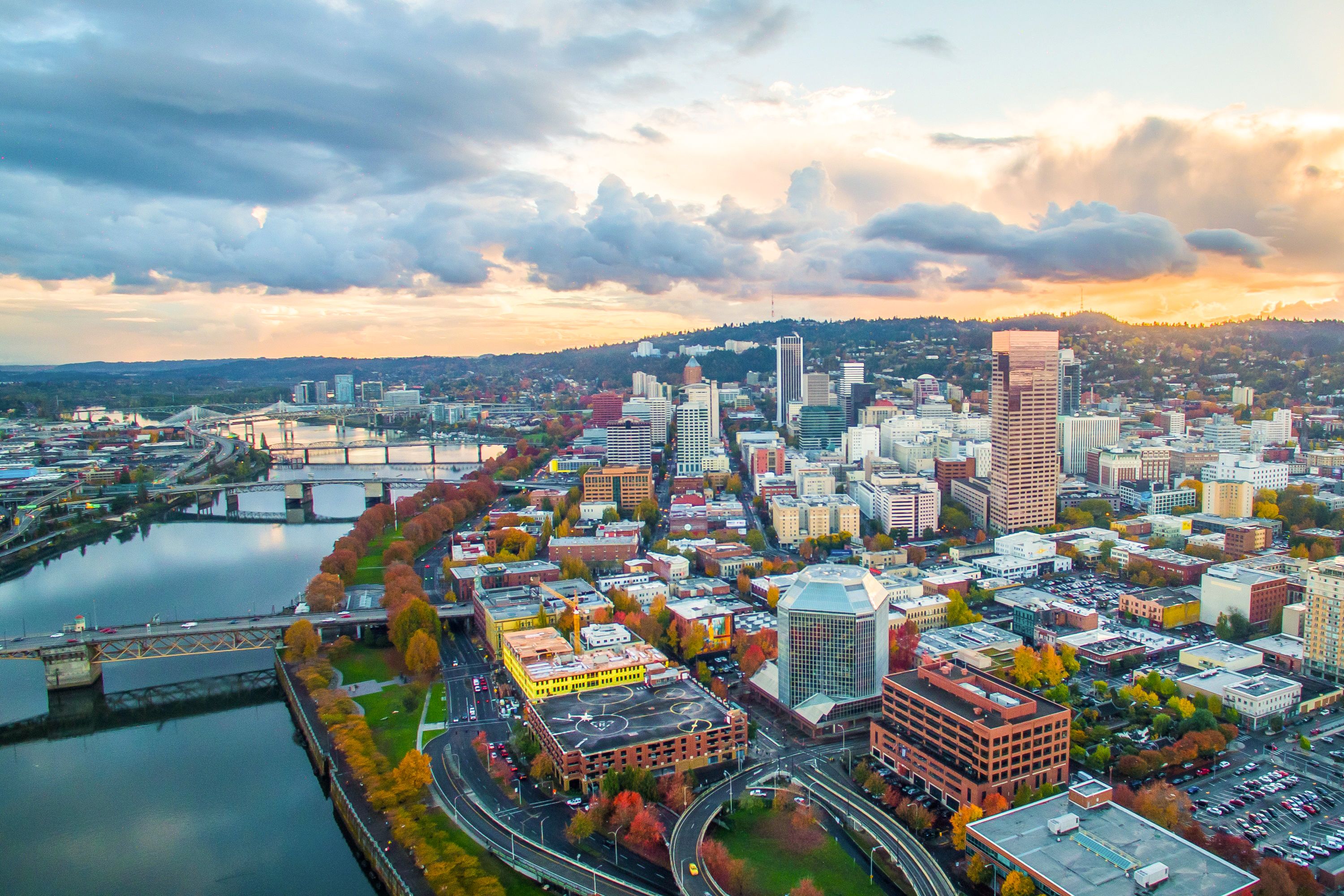 Ein herrlicher Ausblick auf Downtown Portland