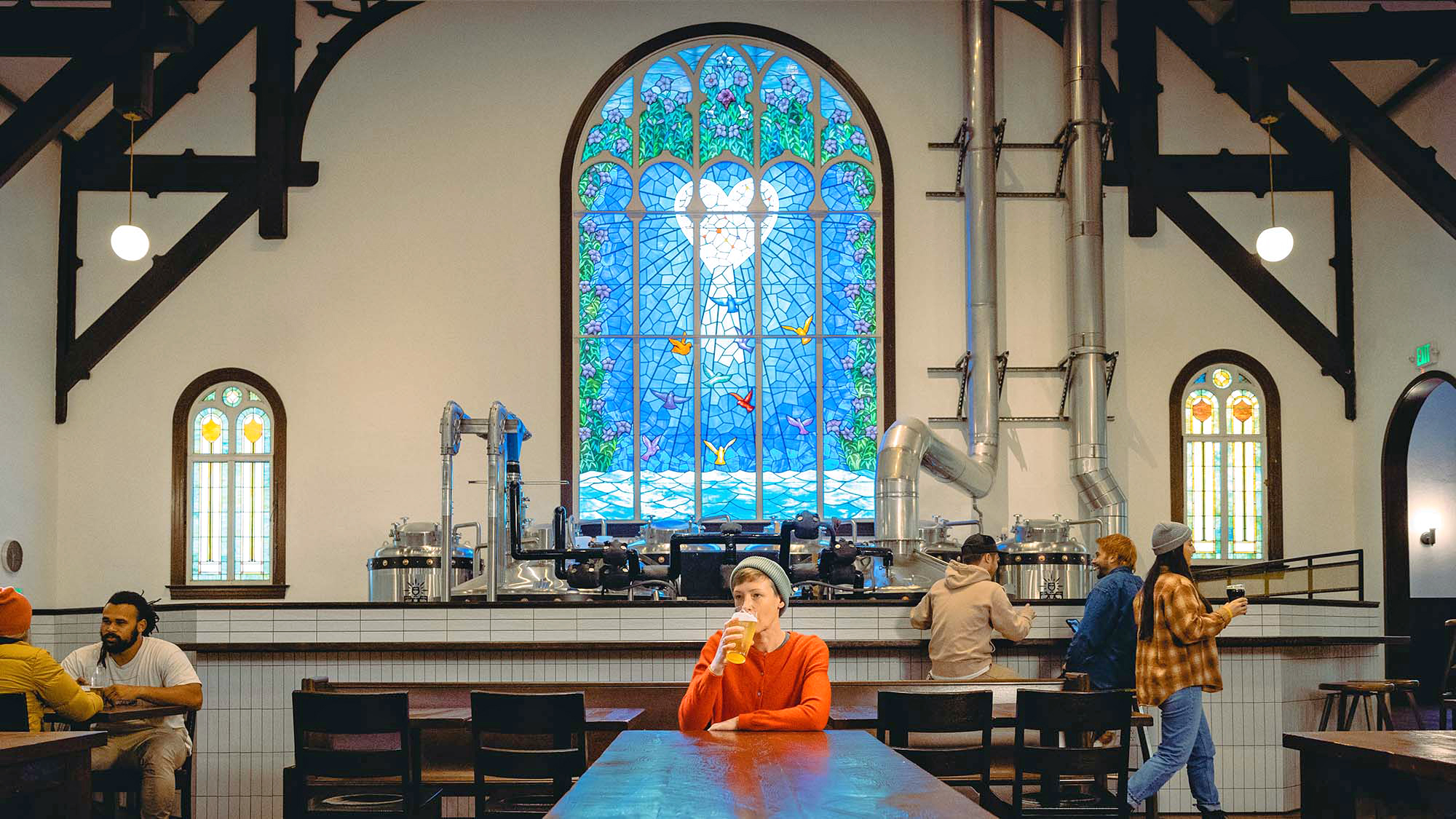 Steeplejack Brewing Company in einer ehemaligen Kirche in Portland