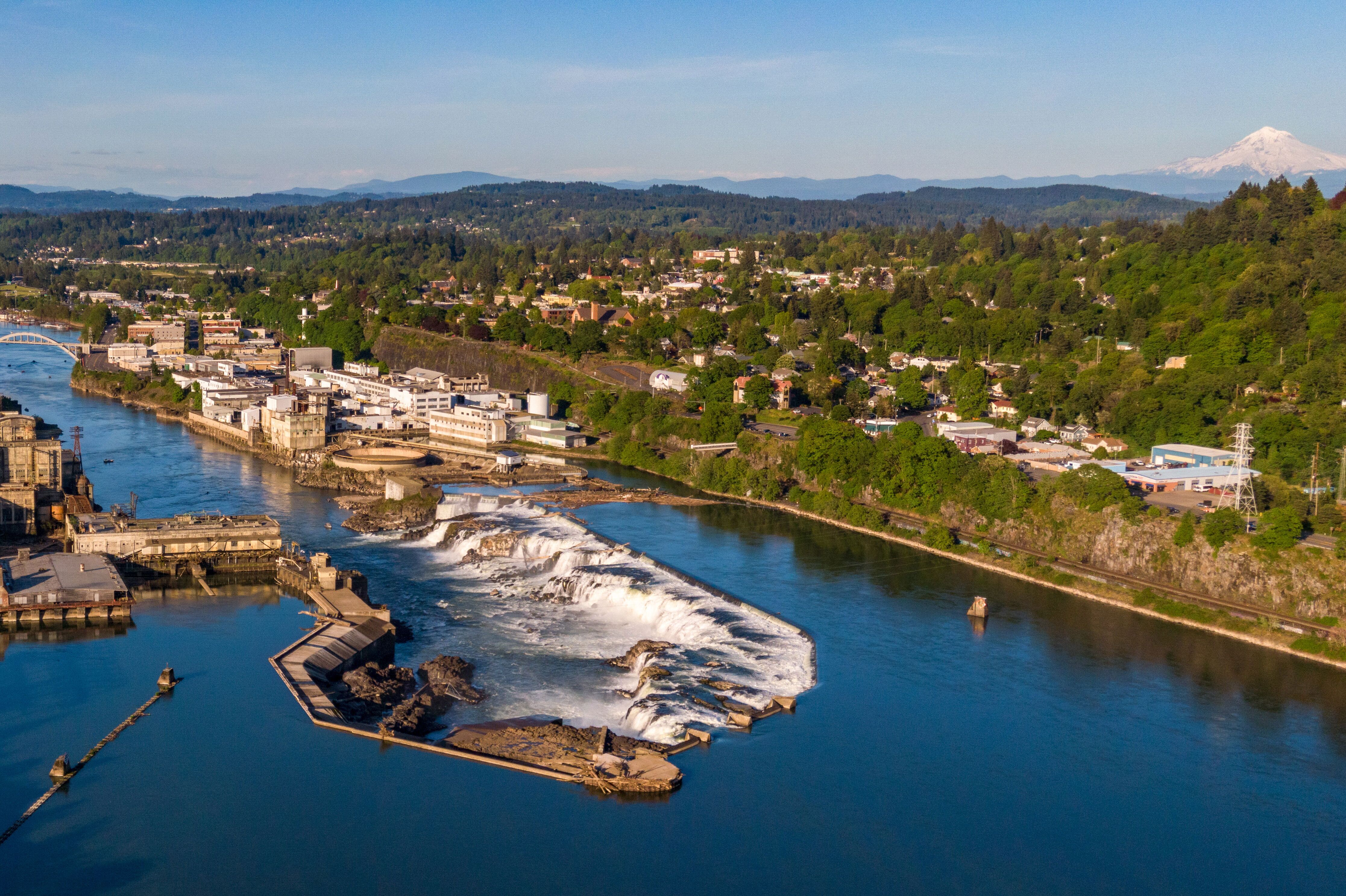 Atemberaubende Willamette Falls von Portland