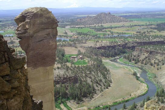 Monkey Face Felsen im Smith Rock State Park in Oregon