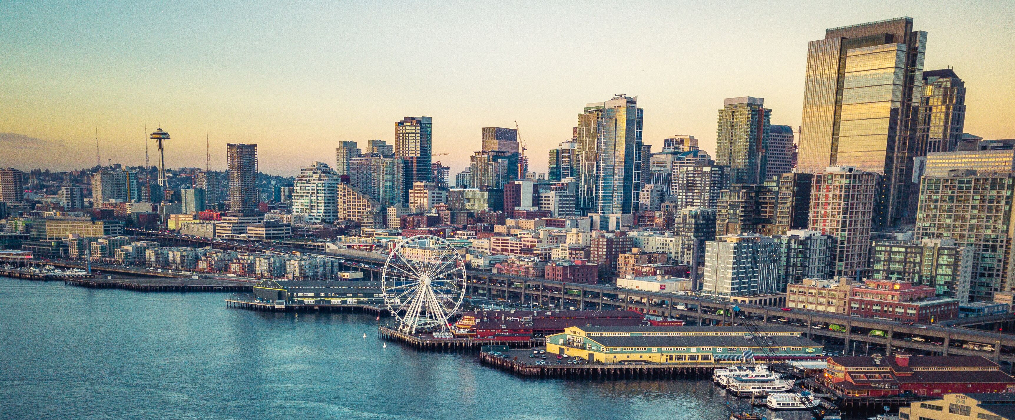 Seattles Waterfront an der Elliott Bay