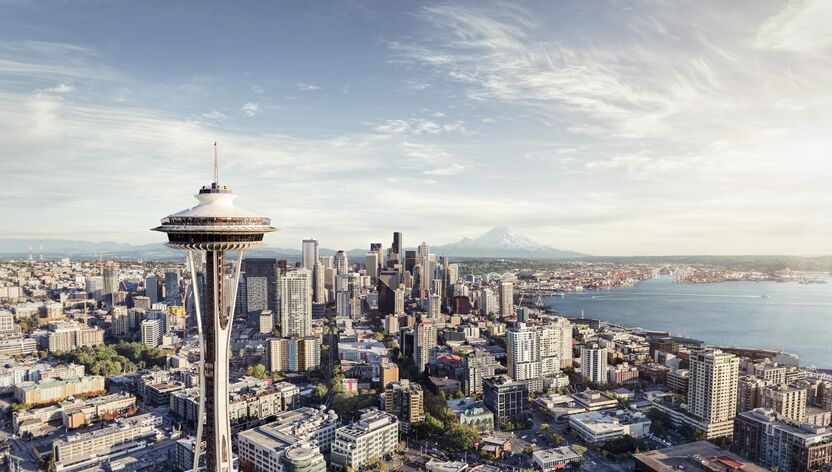 Die Skyline von Seattle