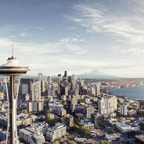 Die Skyline von Seattle