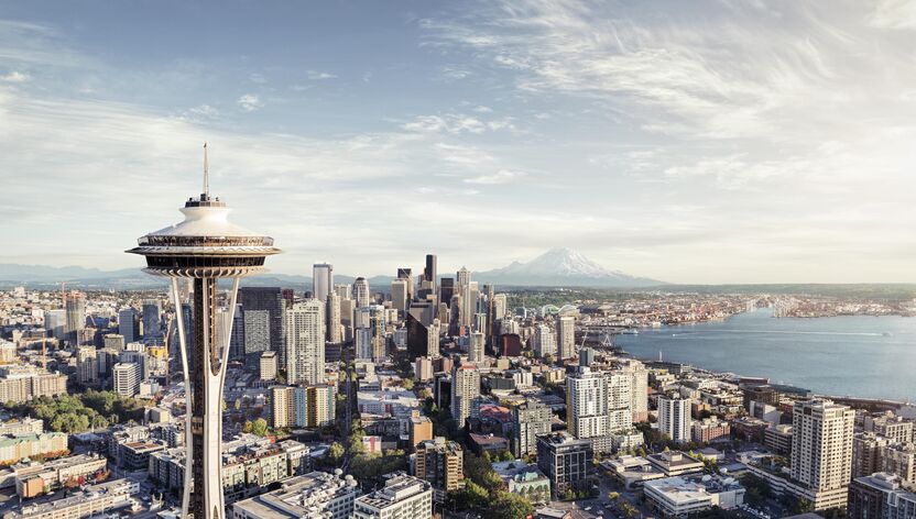 Die Skyline von Seattle