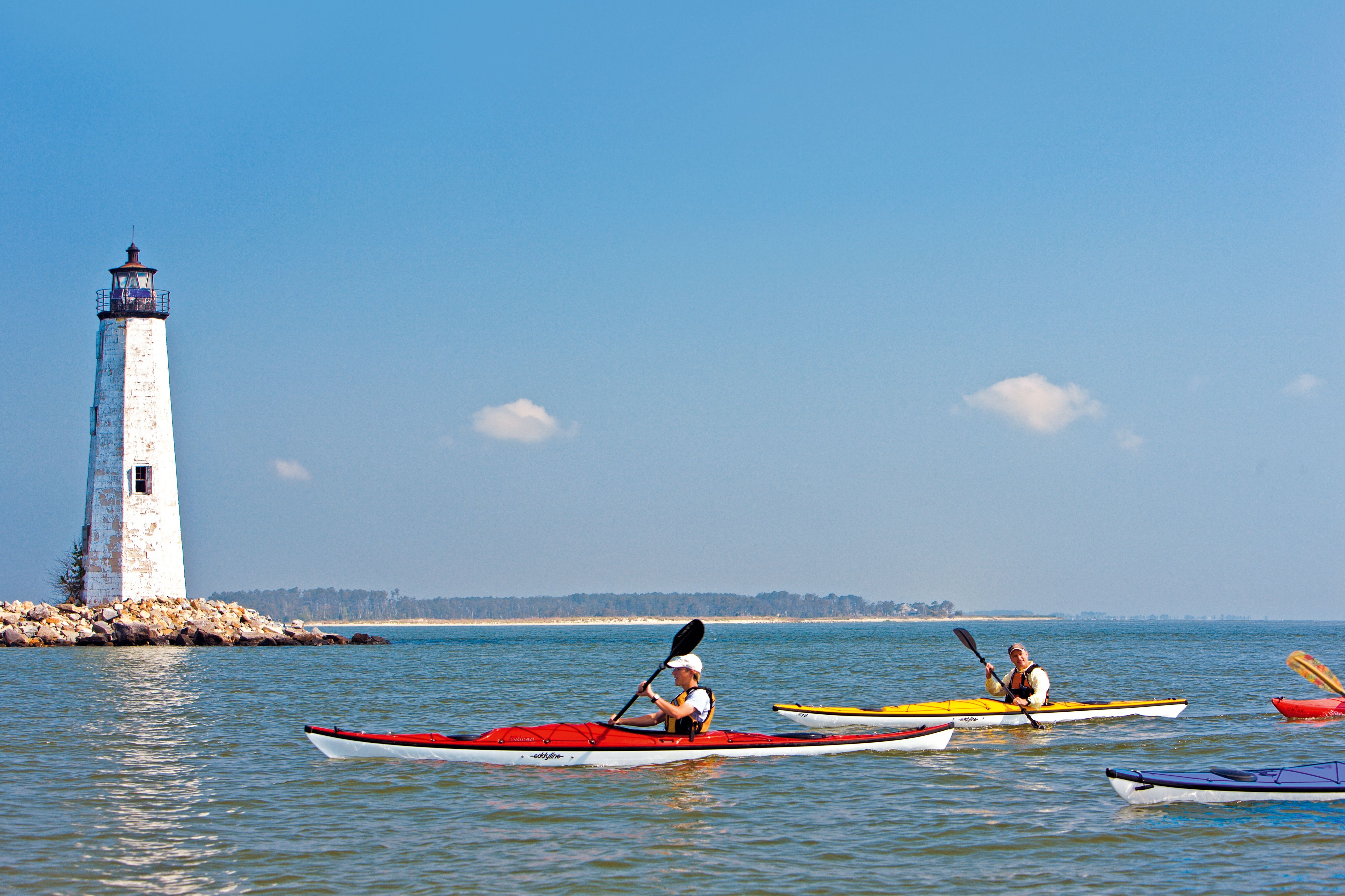 Kajakfahrer in der Chesapeake Bay