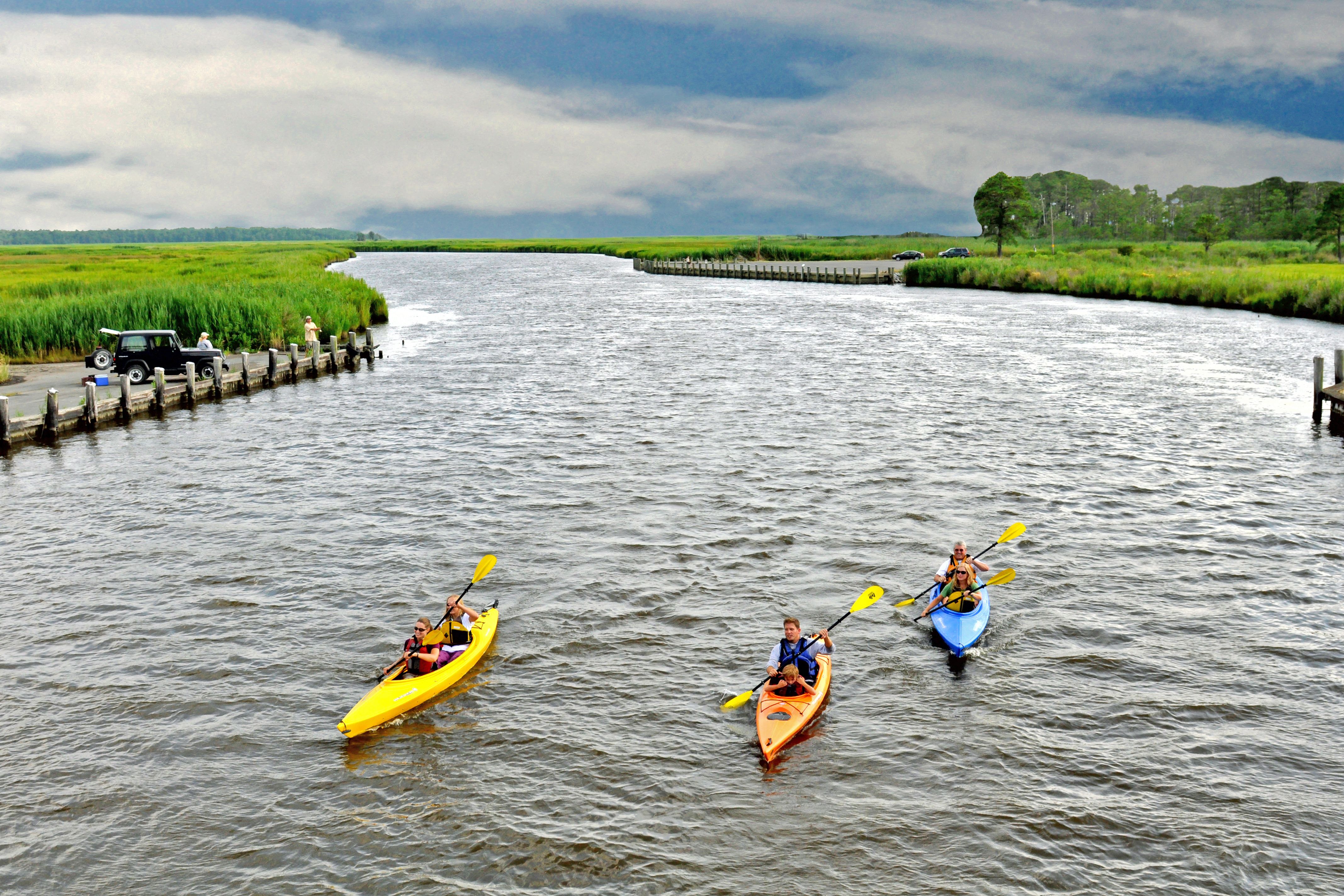 Kanufahrer im Dorchester County