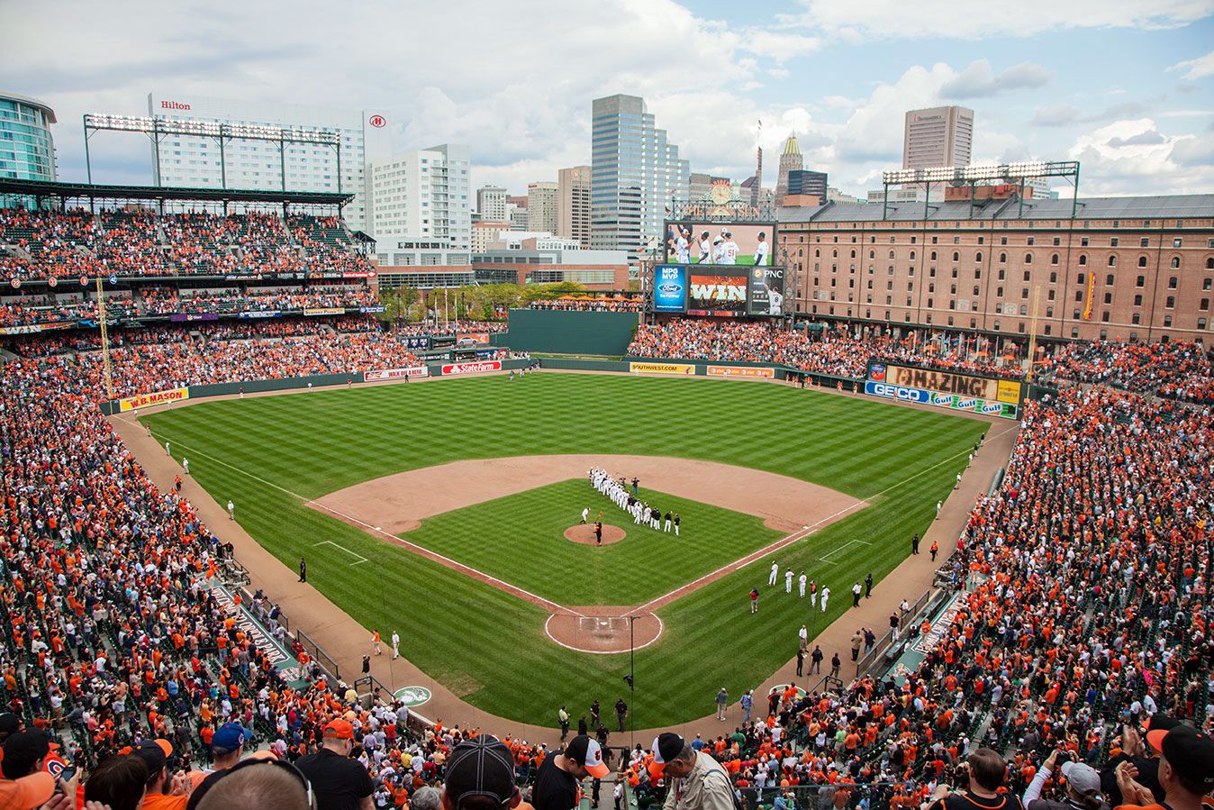 Das Oriole Park at Camden Yards Baseballstadion in Baltimore