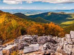 Das Shenandoah Valley und die Blue Ridge Mountains, Shenandoah National Park, Virginia