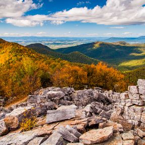 Das Shenandoah Valley und die Blue Ridge Mountains, Shenandoah National Park, Virginia