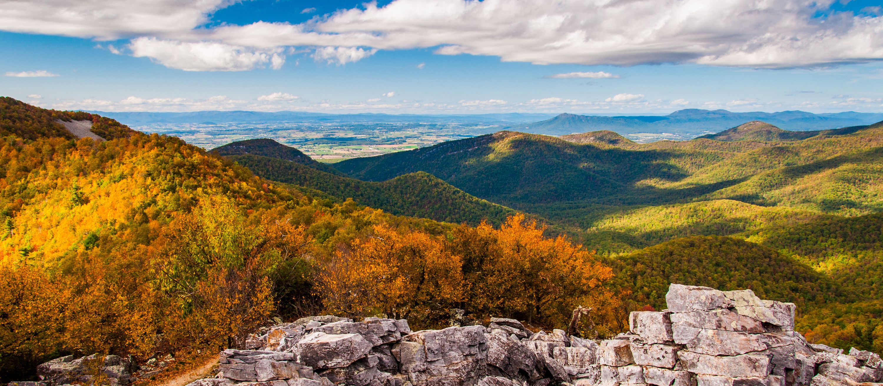 Das Shenandoah Valley und die Blue Ridge Mountains, Shenandoah National Park, Virginia