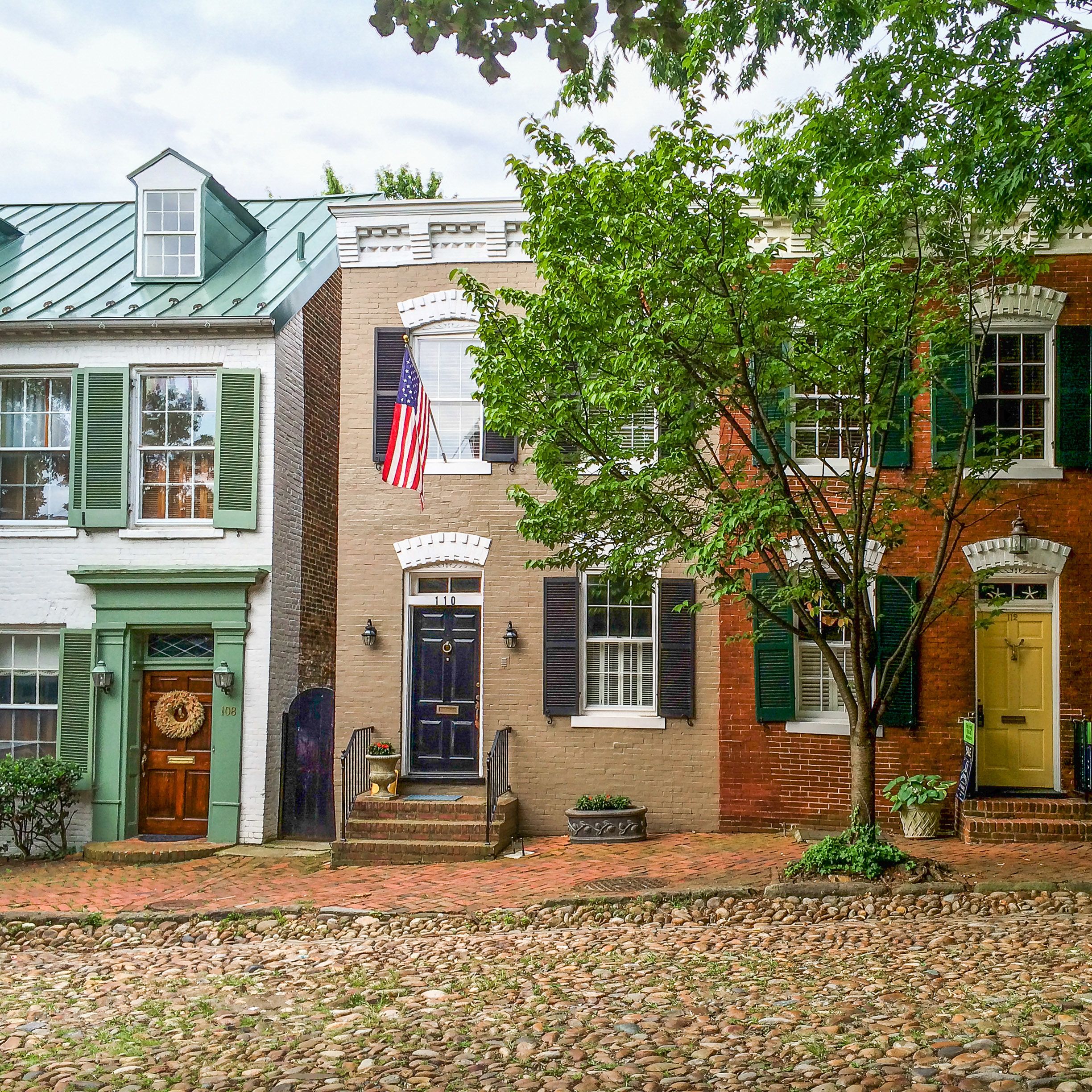 Captain's Row in Old Town Alexandria