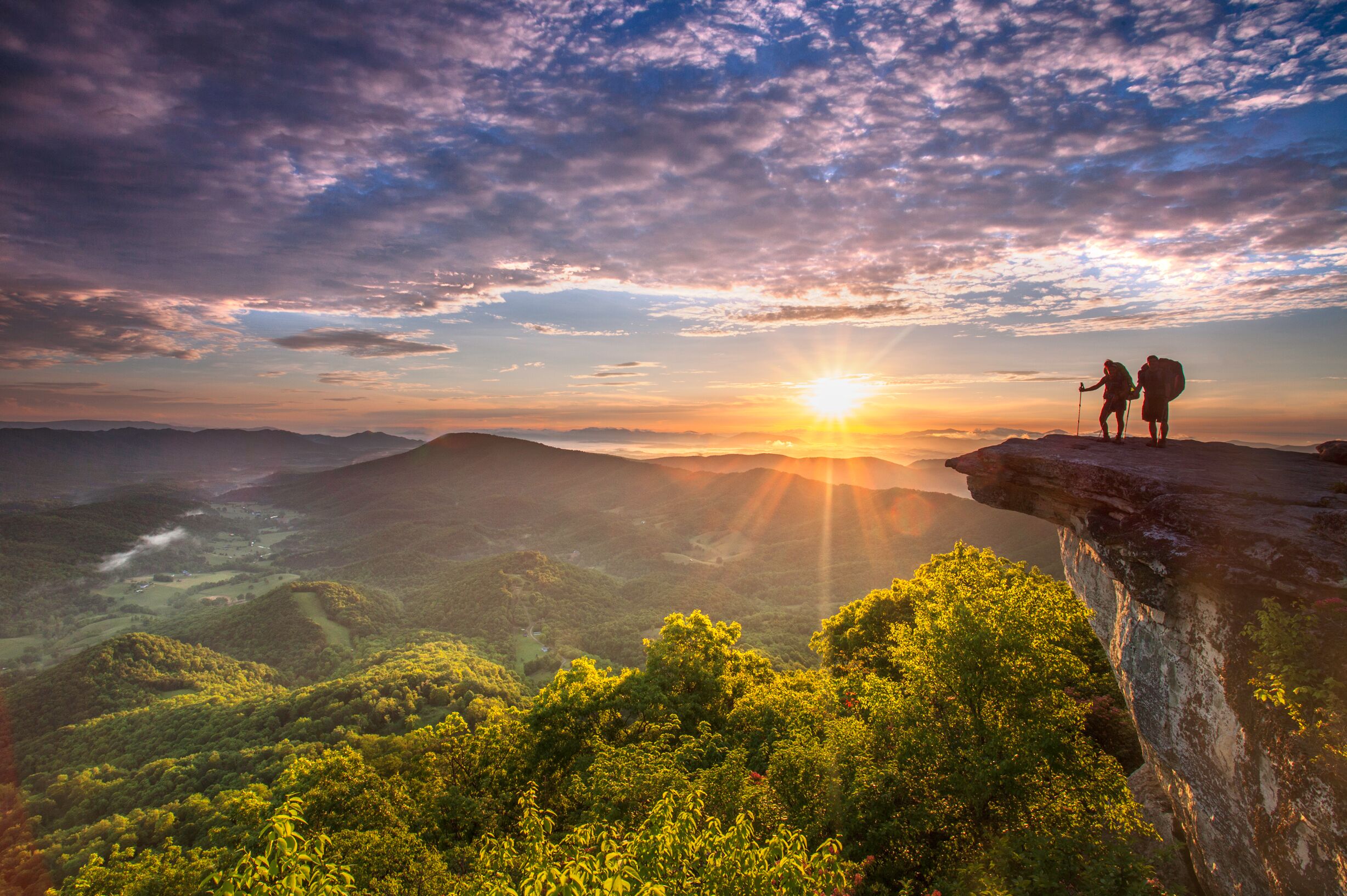 McAfee Knob mit Aussicht auf das Catawba Valley