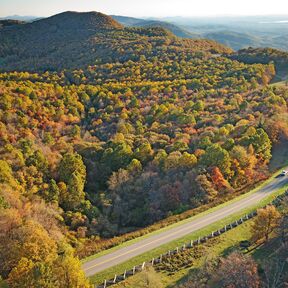 Rocky Knob Recreation Area auf dem Blue Ridge Parkway