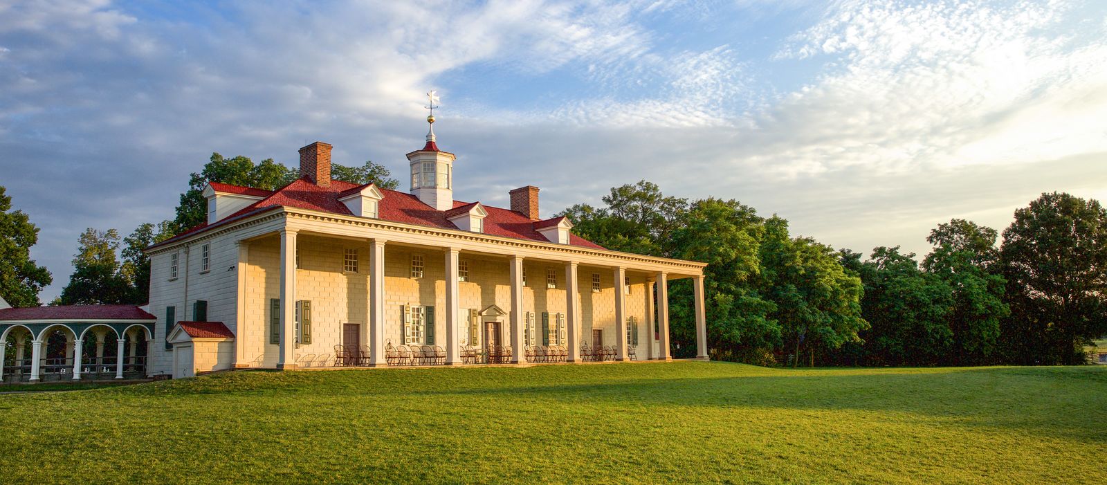 Der Landsitz Mount Vernon in Virginia
