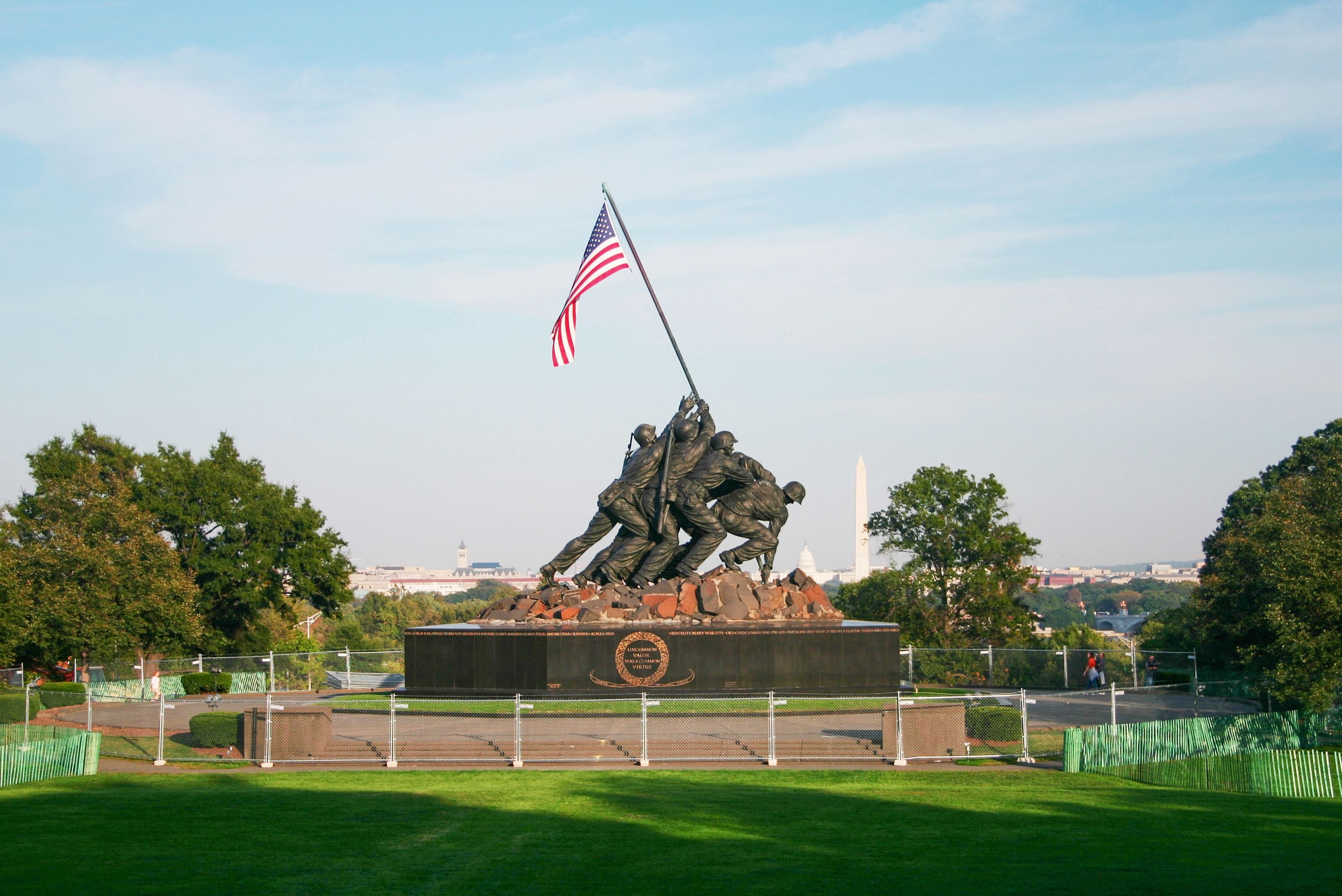 Das United States Marine Corps War Memorial in Arlington