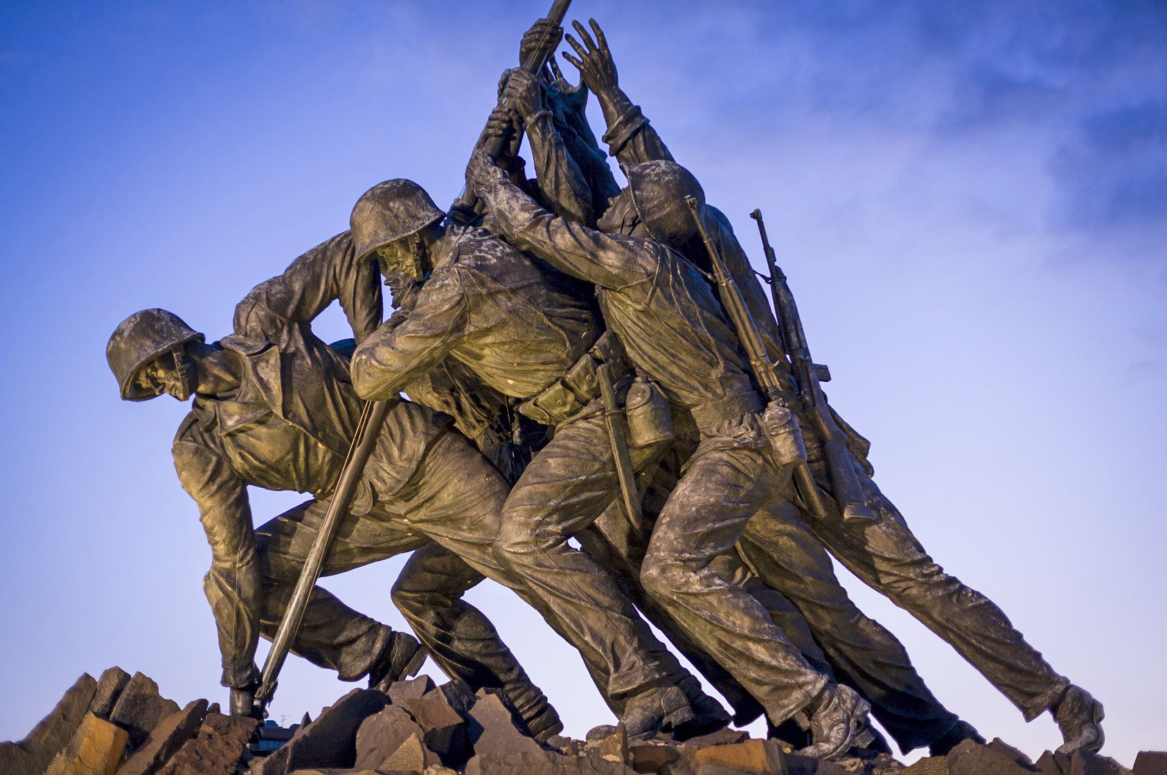 Das United States Marine Corps War Memorial in Arlington