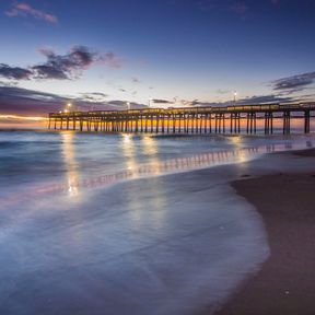 Sonnenaufgang am Strand von Sandbridge