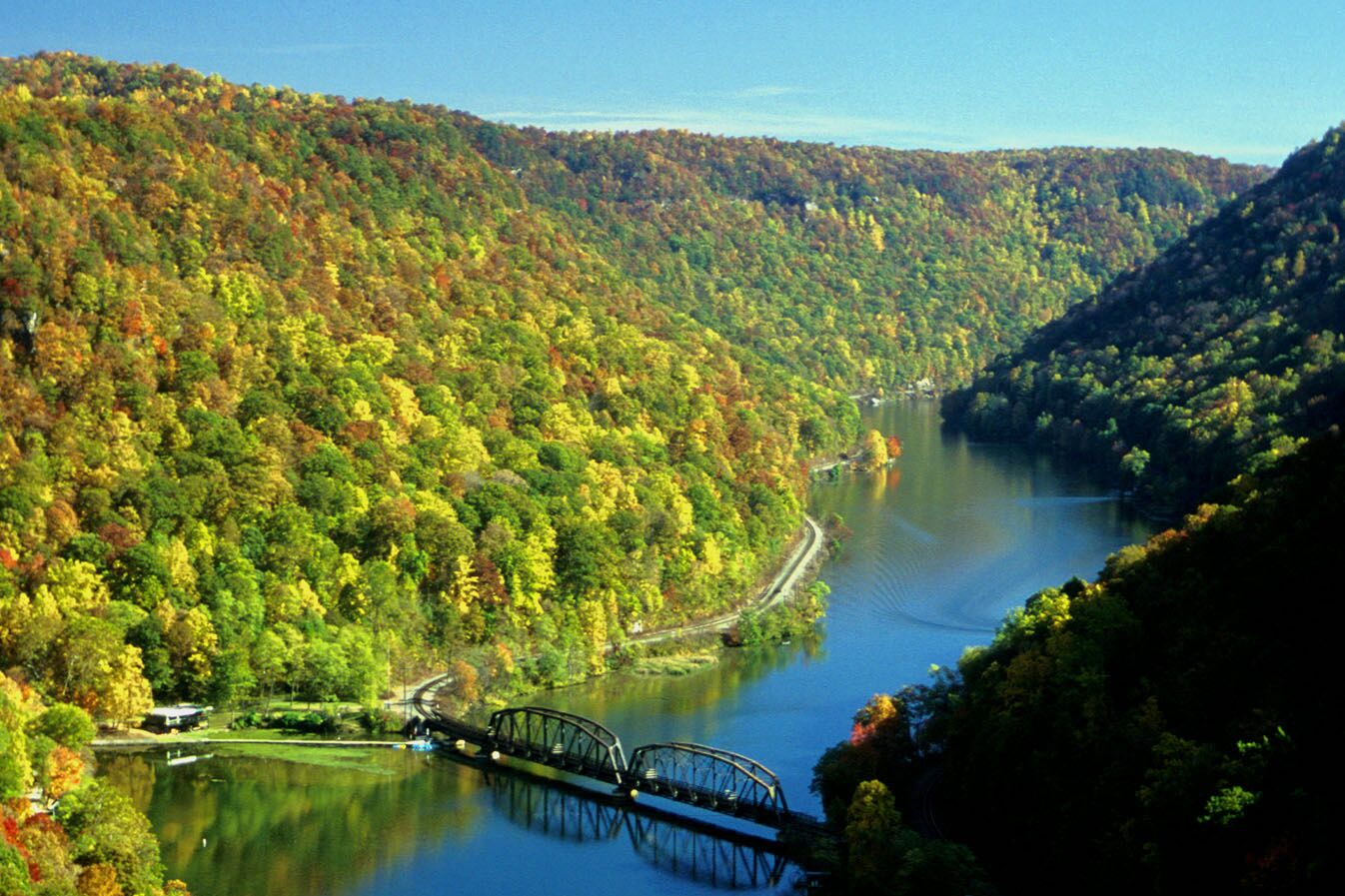 Hawks Nest overlook at Hawks Nest State Park photo by David Fattaleh