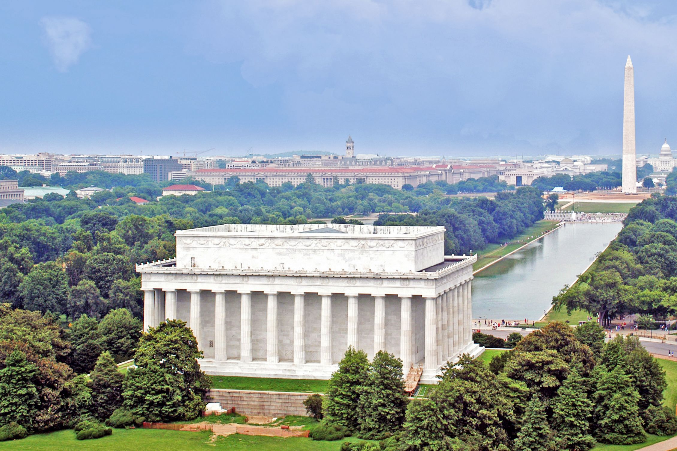 Blick auf das Lincoln Memorial