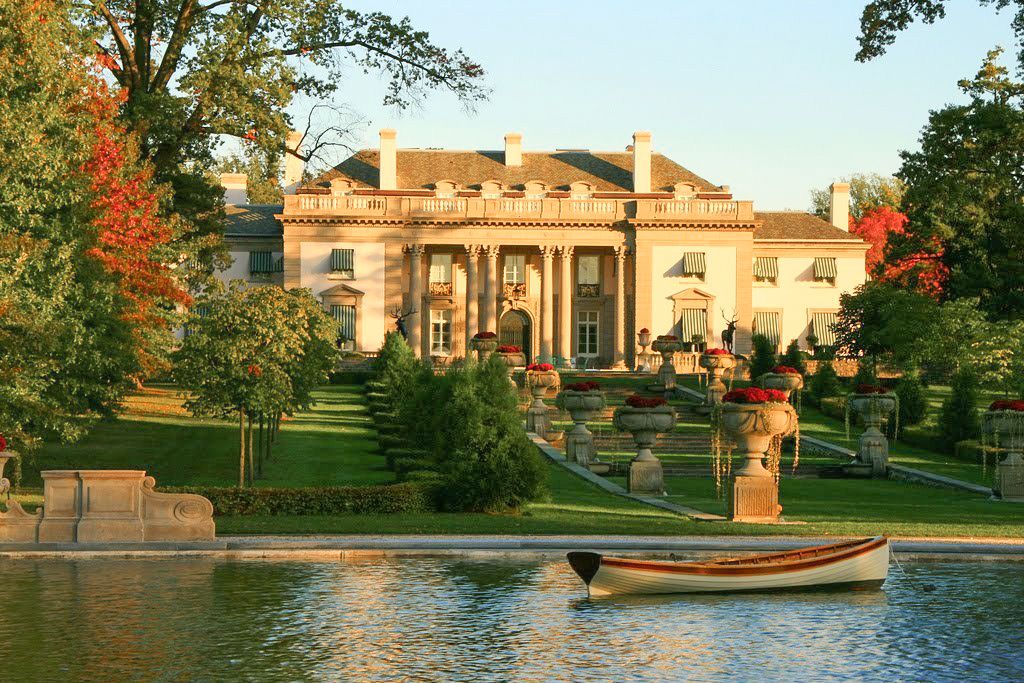 Der Blick auf das Landgut Nemours Mansion & Gardens in Wilmington, Delaware