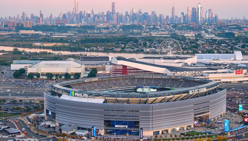 MetLife Stadium in East Rutherford in New Jersey