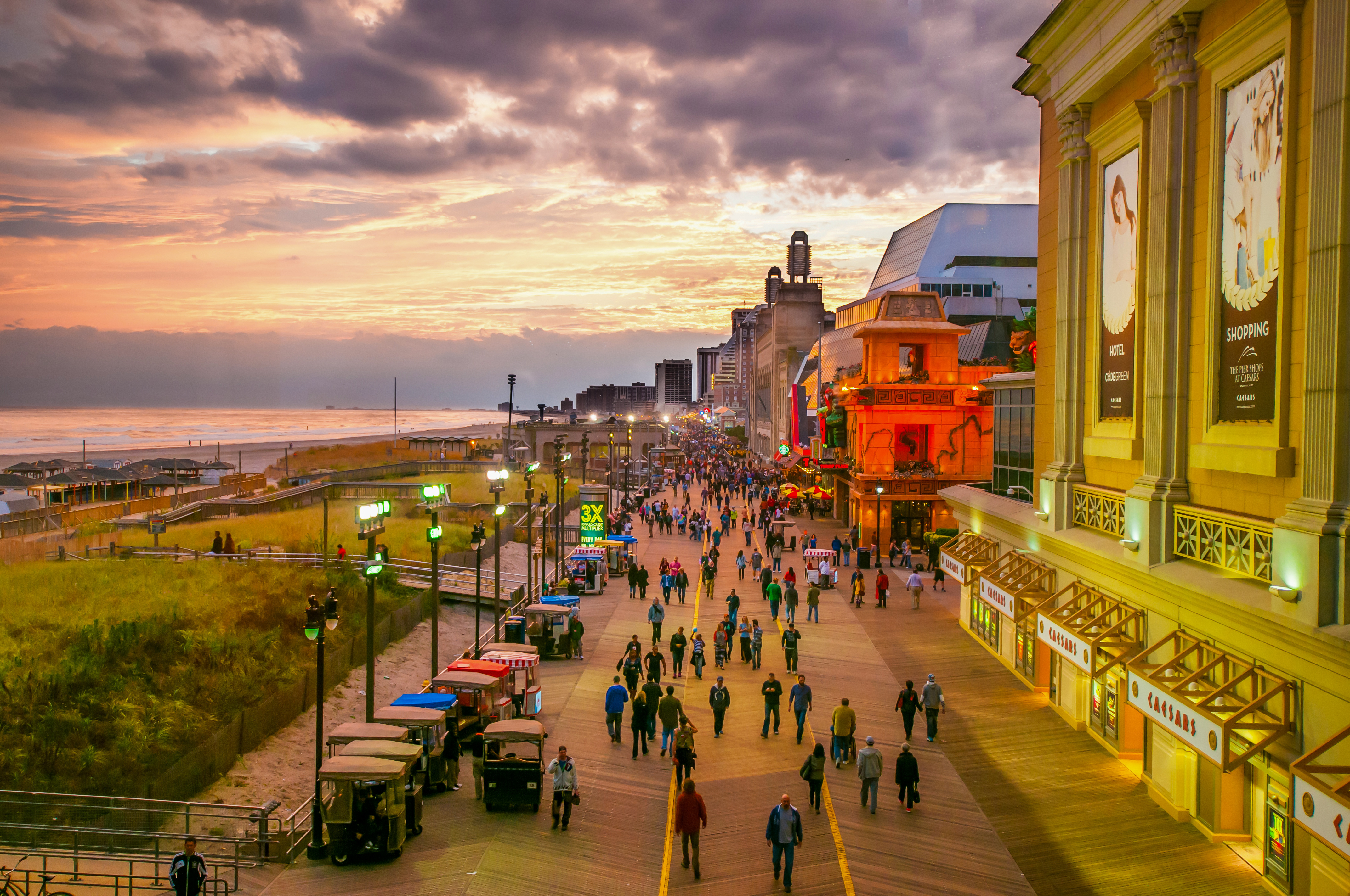 Die malerische Promenade von Atlantic City