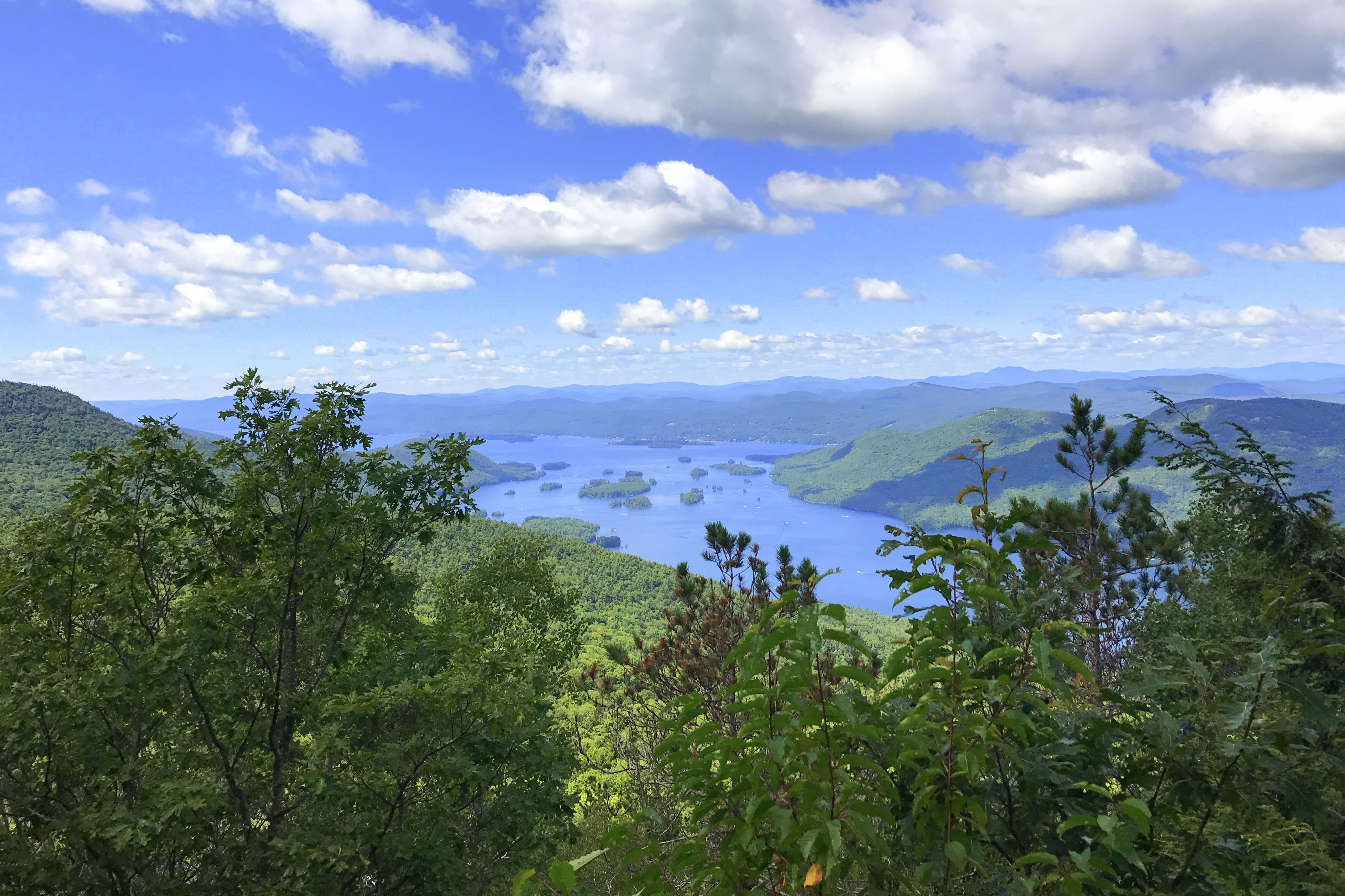 Blick auf den Adirondack Park vom Black Mountain in Washington County in New York