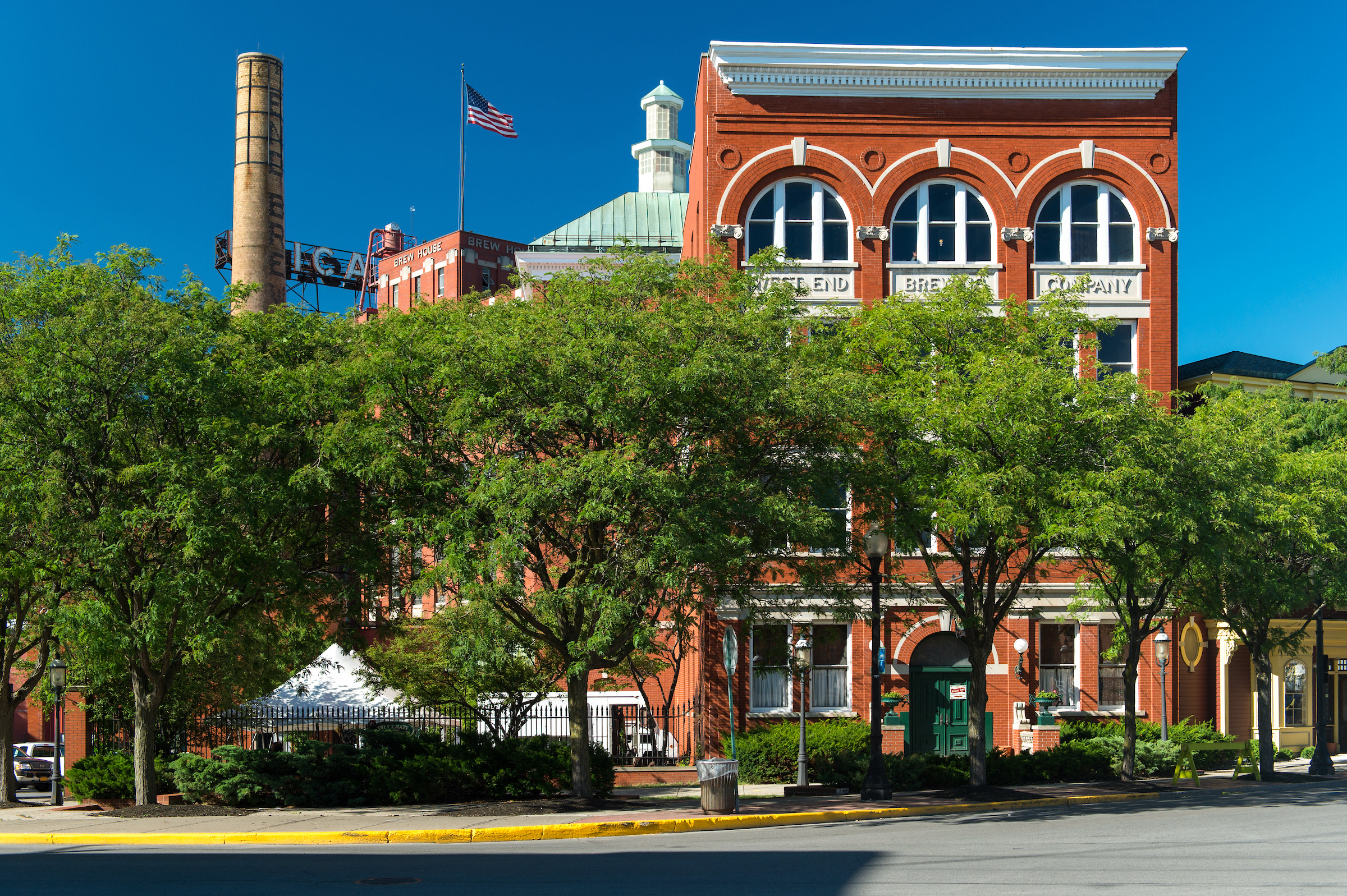 Die Saranac Brewery in Utica des US_Bundesstaates New York