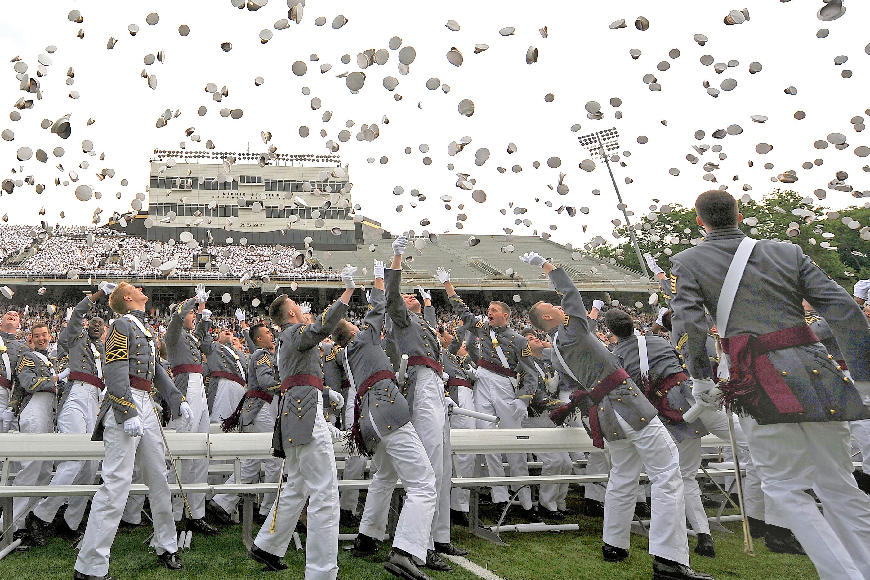 Graduierten-Feier in der Militaerakademie von West Point