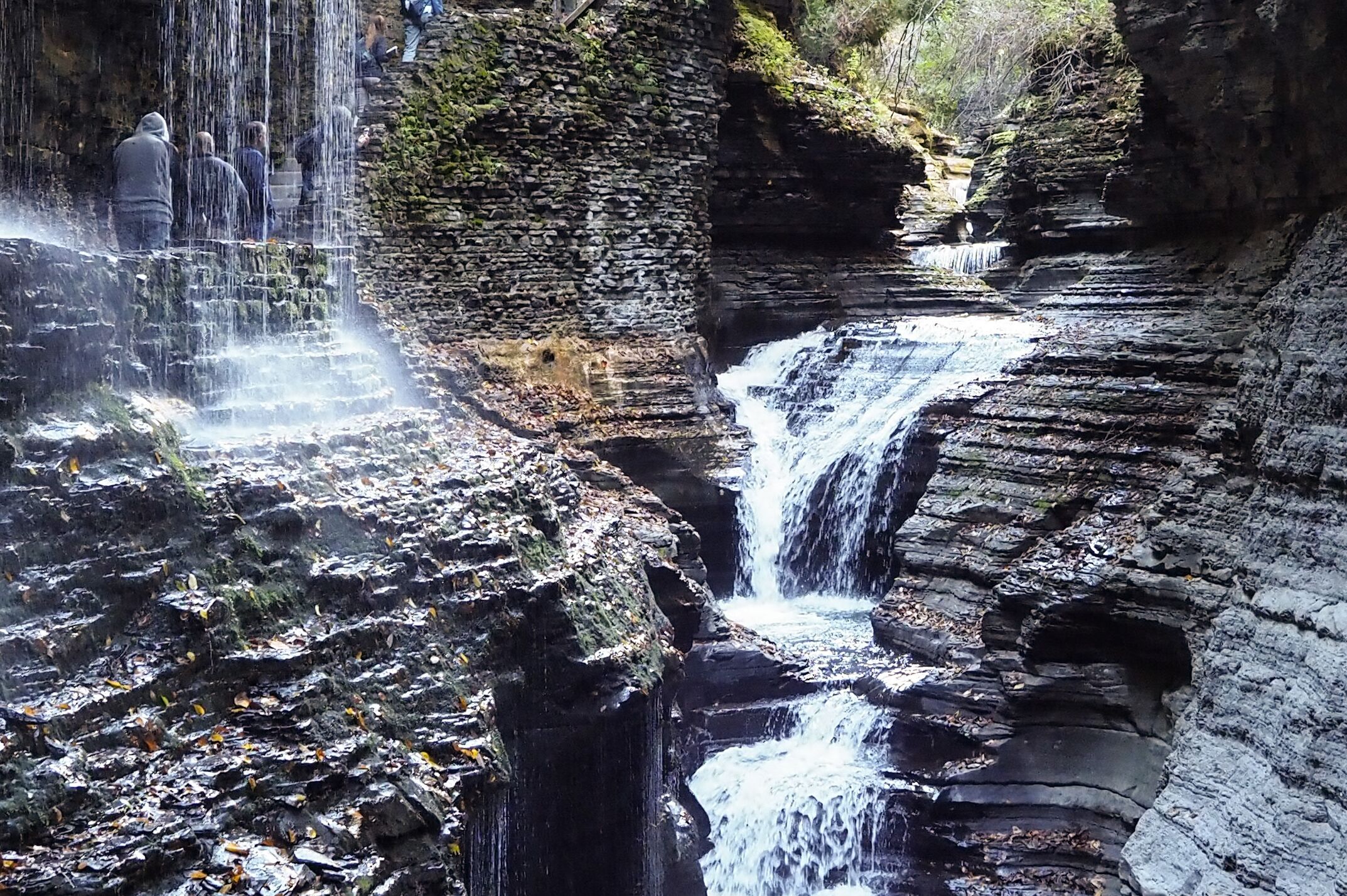 Der Watkins Glen State Park im US-Bundesstaat New York Der Watkins Glen State Park im US-Bundesstaat New York