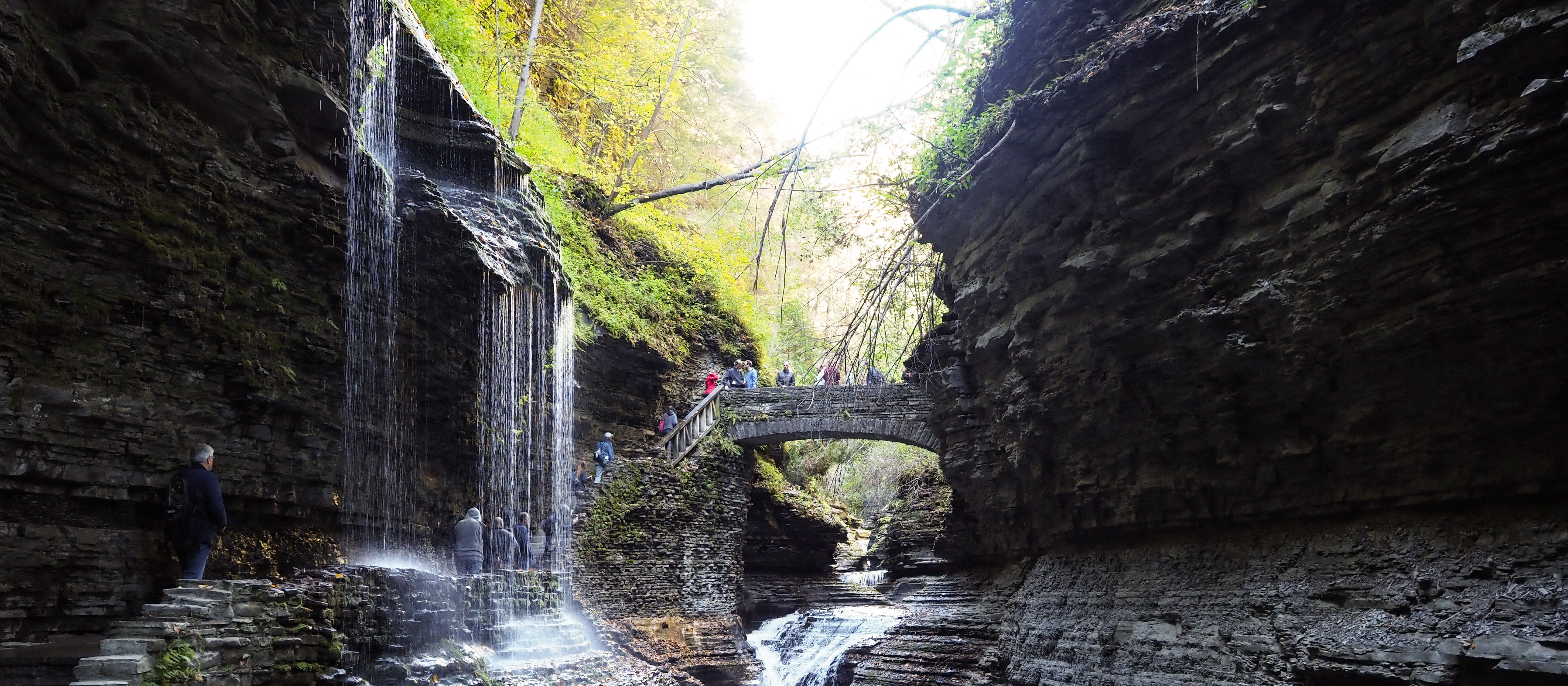 Der Watkins Glen State Park im US-Bundesstaat New York Der Watkins Glen State Park im US-Bundesstaat New York