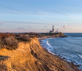 Das Montauk Lighthouse Museum auf Long Island, New York