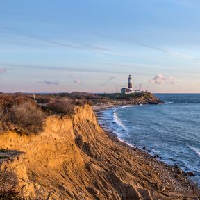 Das Montauk Lighthouse Museum auf Long Island, New York