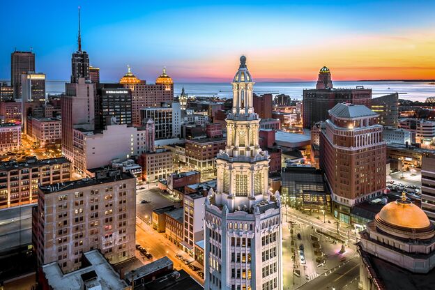 Blick auf die Skyline von Buffalo Blick auf die Skyline von Buffalo