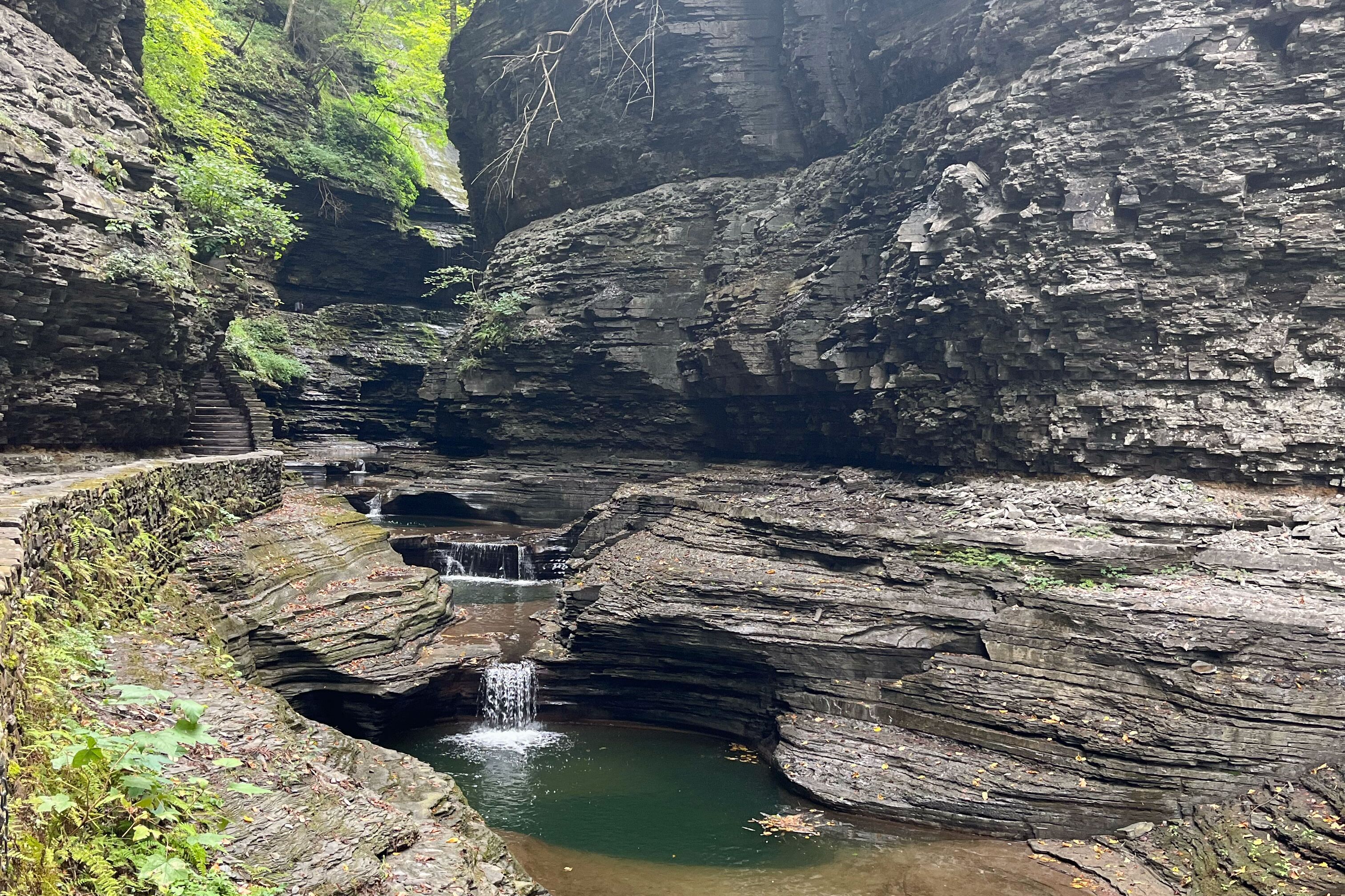 Wanderweg Gorge Trail im Watkins Glen State Wanderweg Gorge Trail im Watkins Glen State