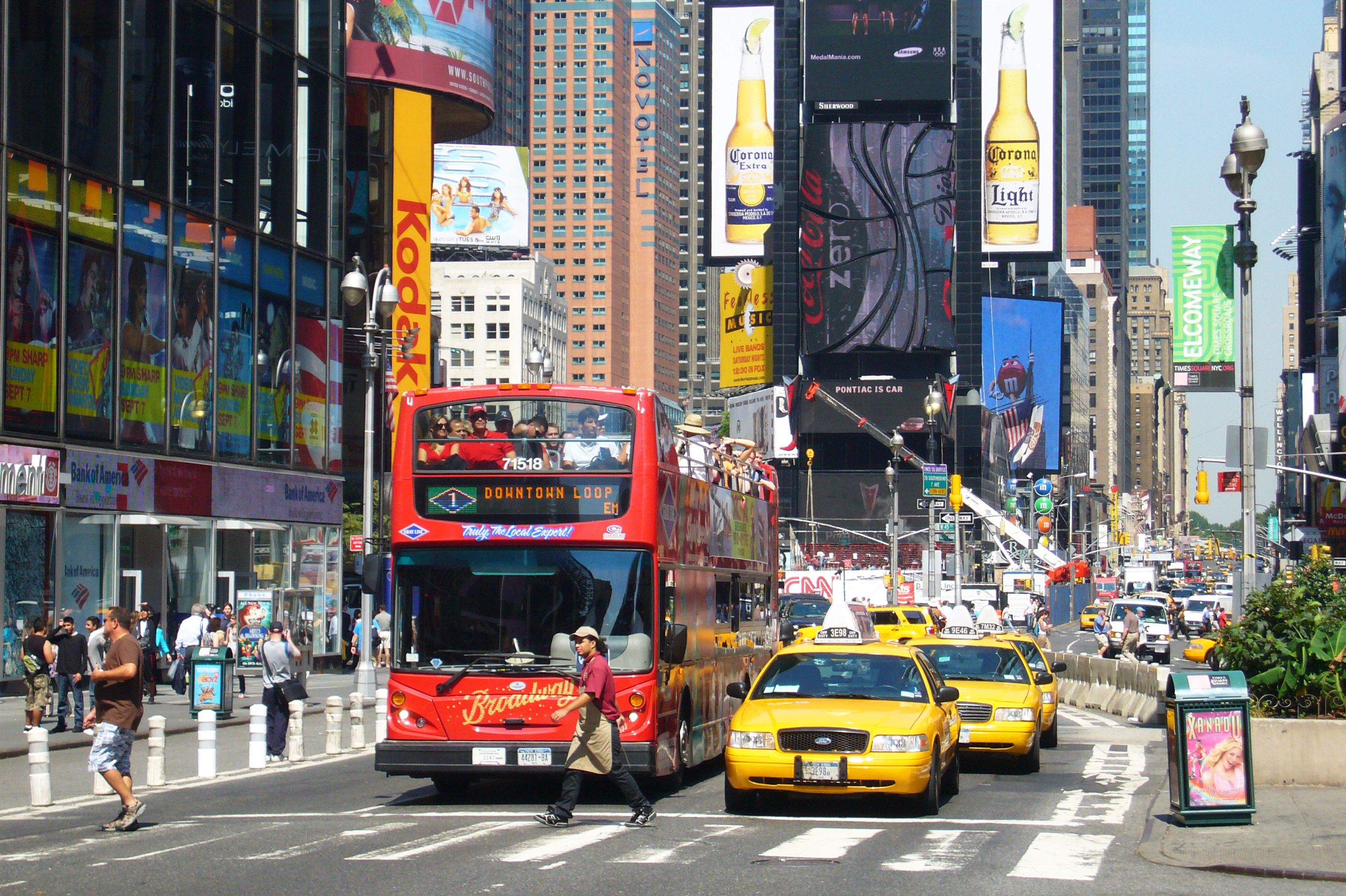 Strassenszene am Times Square