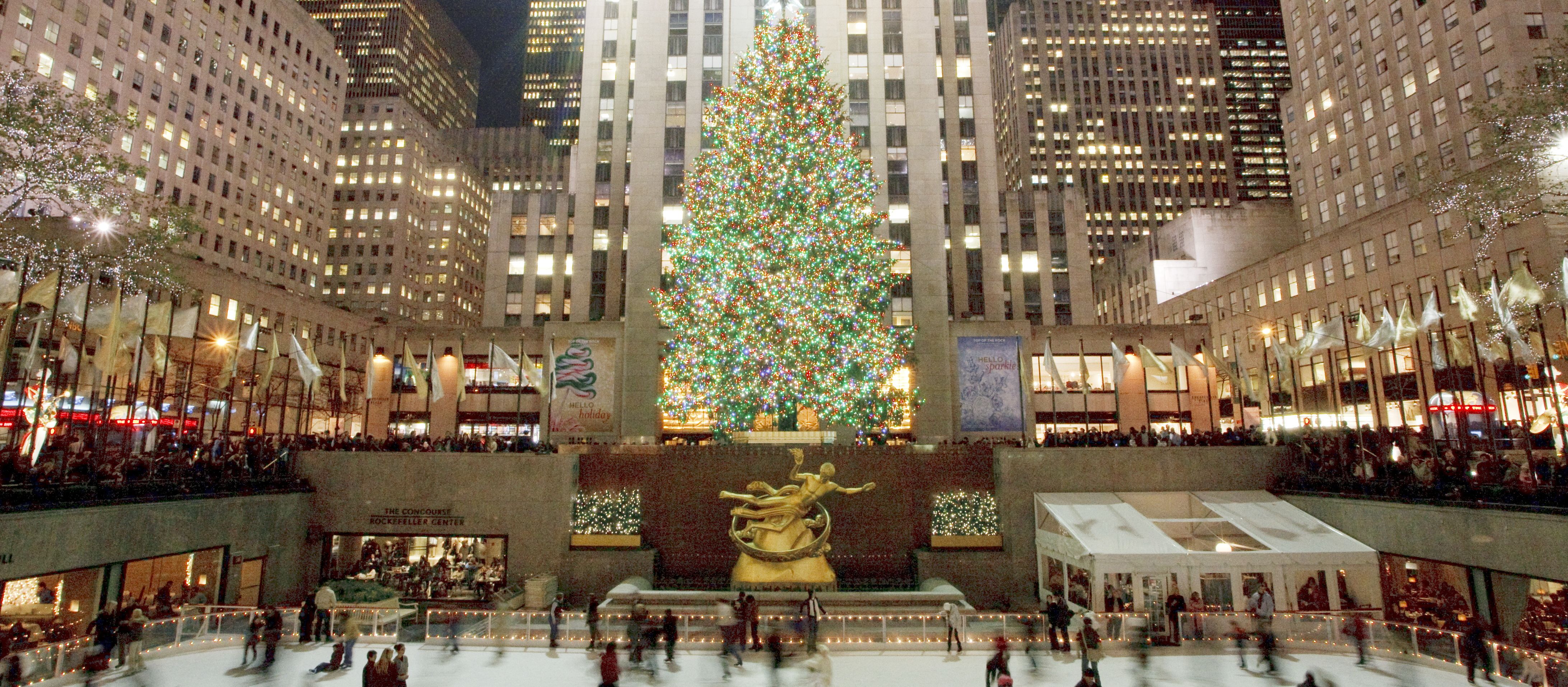 Eislaufbahn am Rockefeller Center