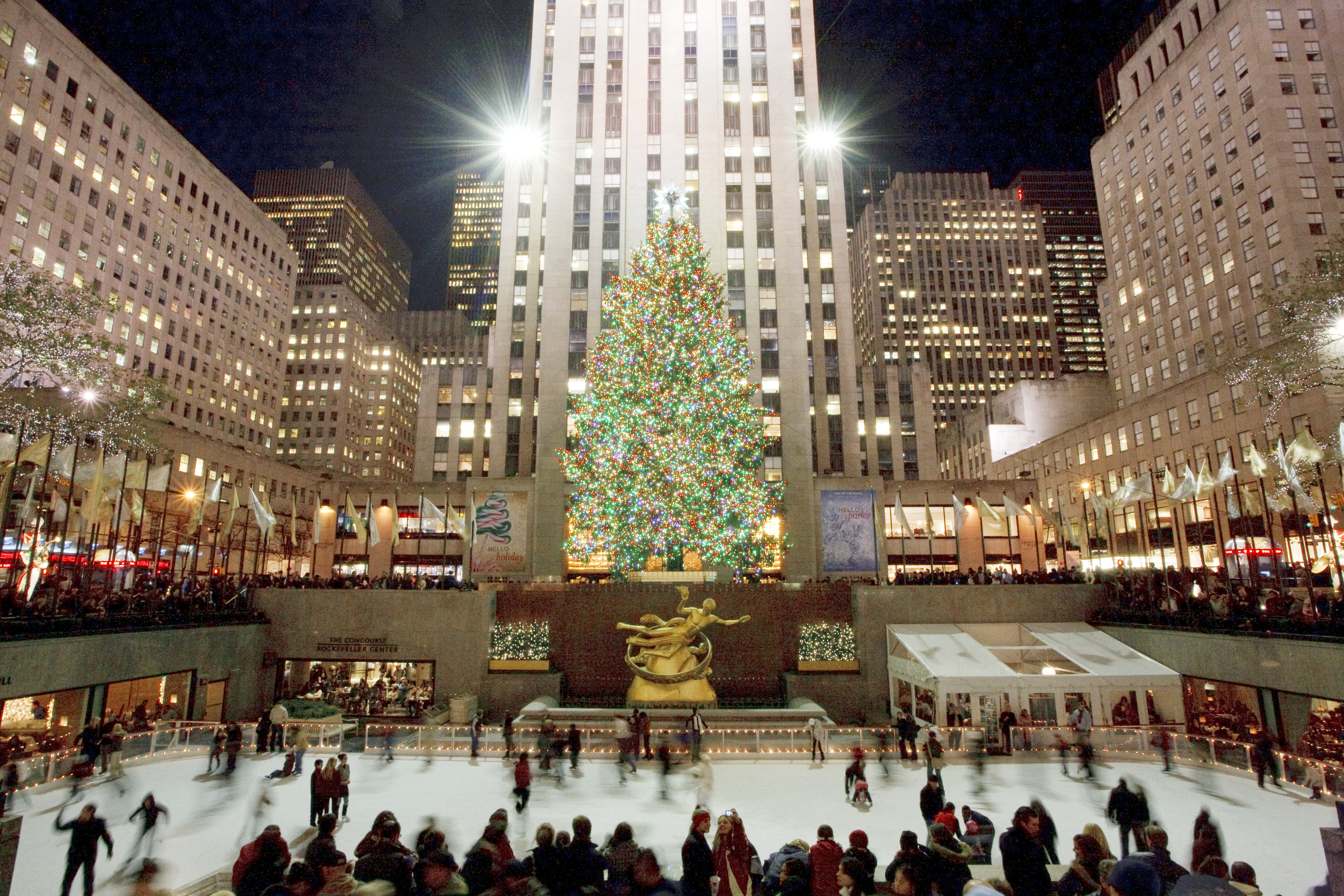 Eislaufbahn am Rockefeller Center