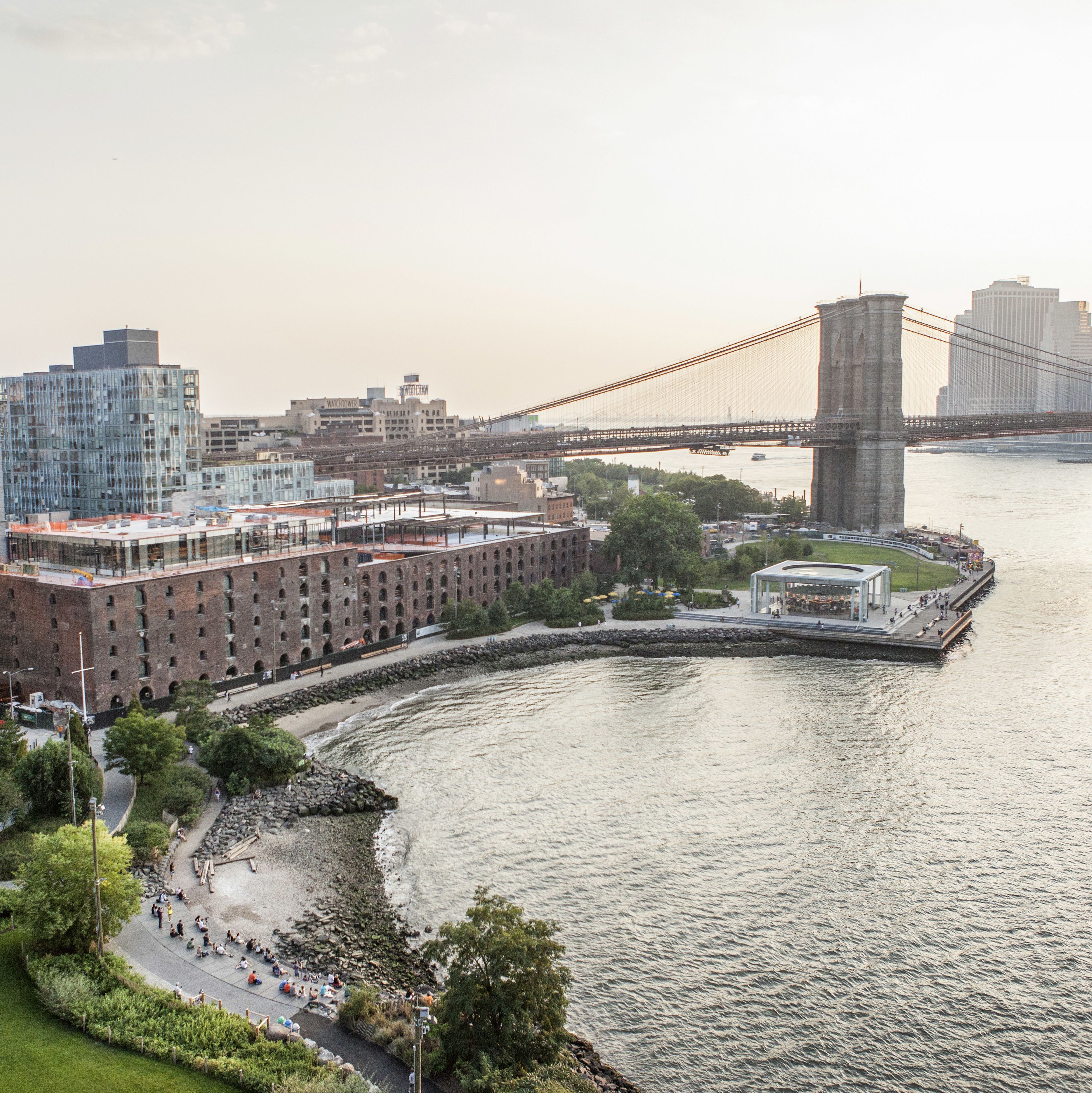 Die Manhattan Bridge in New York City