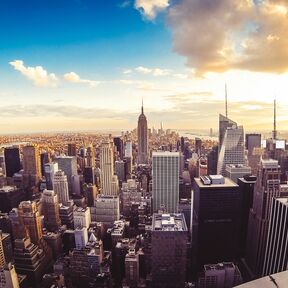 Die Skyline von New York City