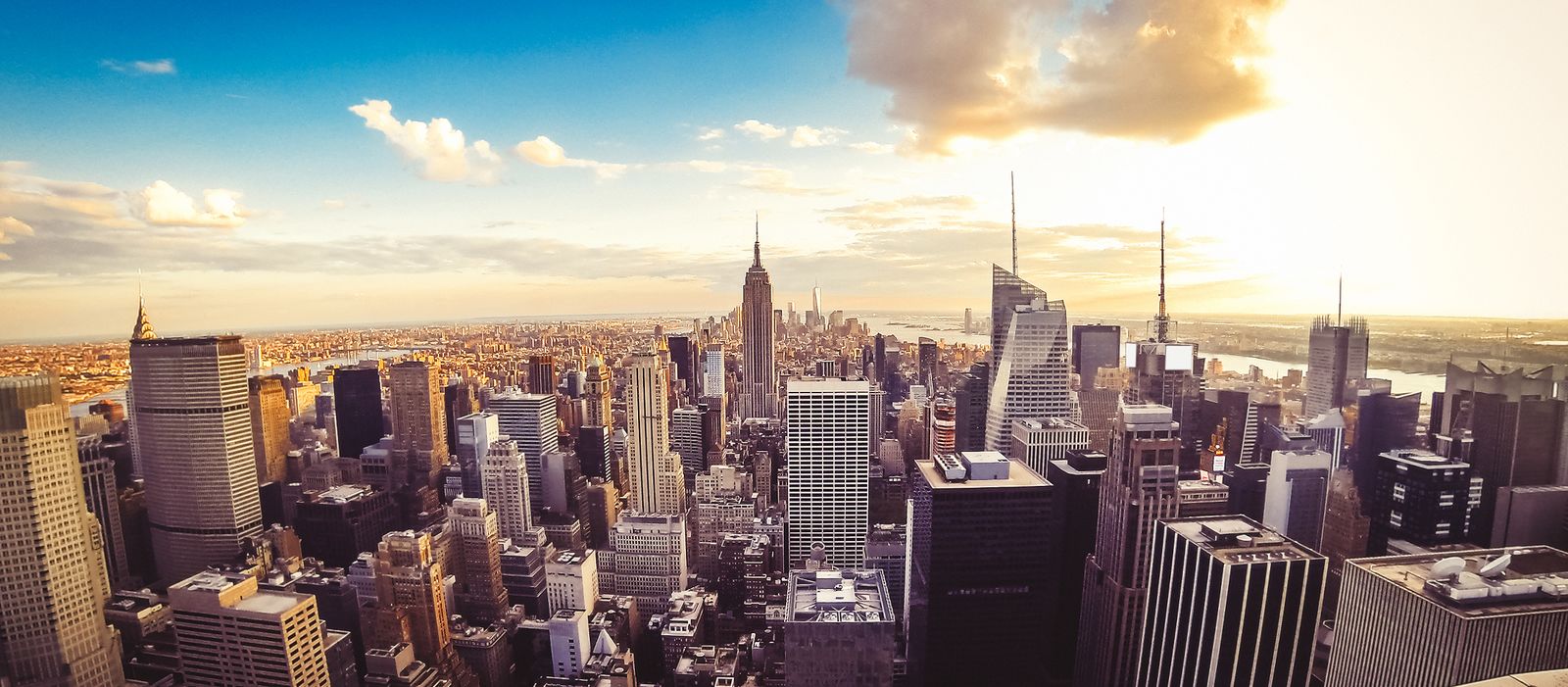 Die Skyline von New York City