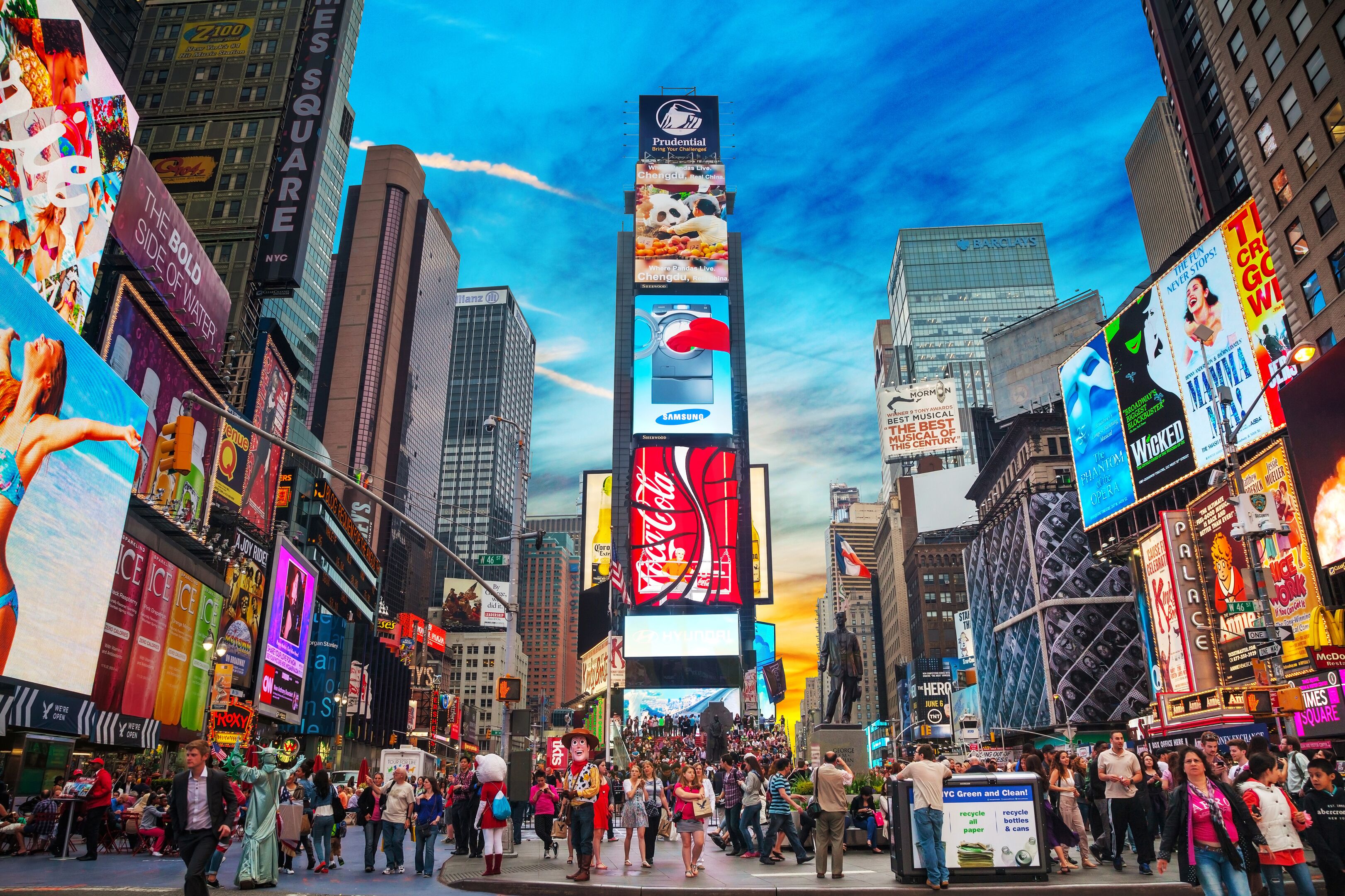 Der belebte Times square in New York City