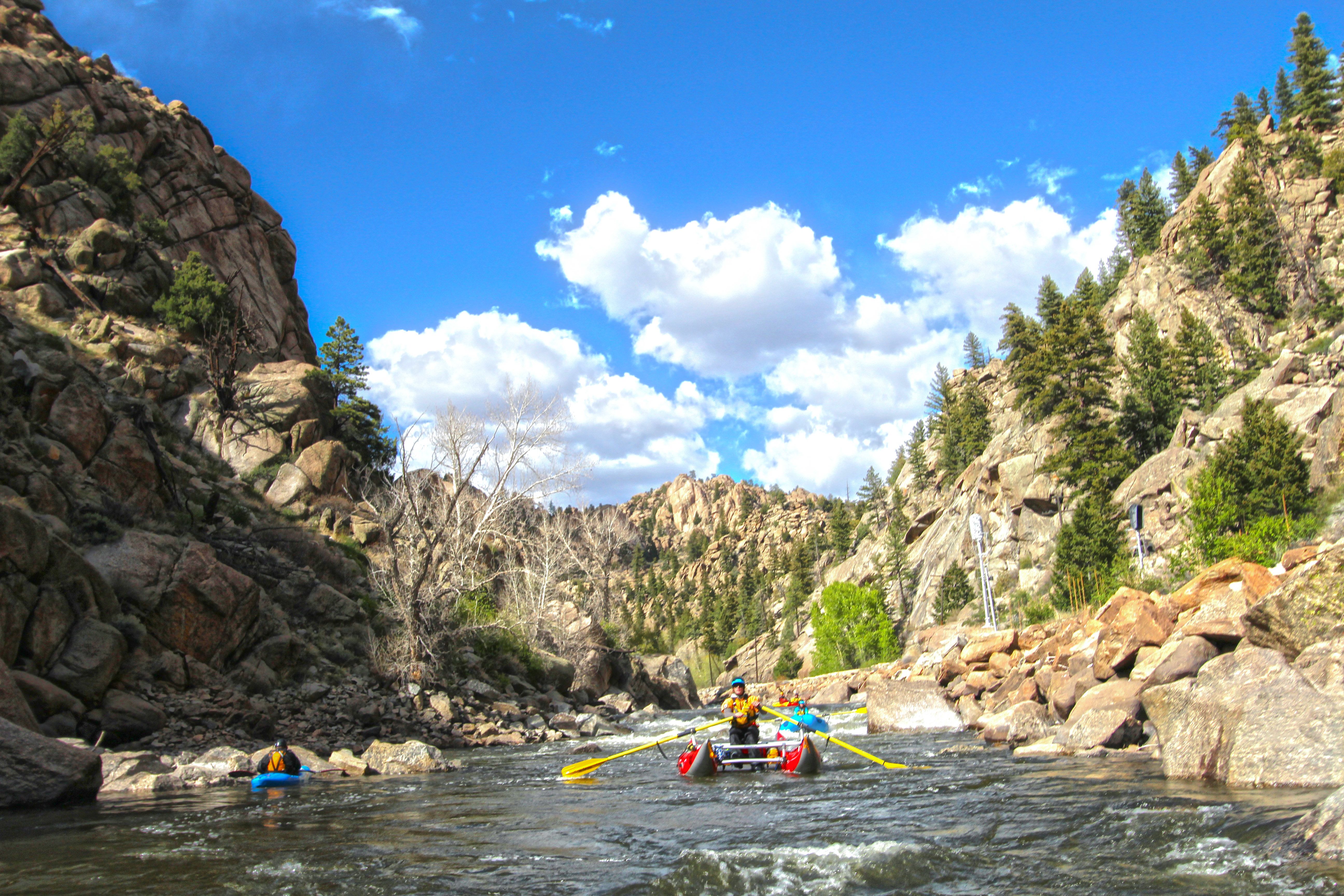 Wassersport im Arkansas River bei Salida, Colorado