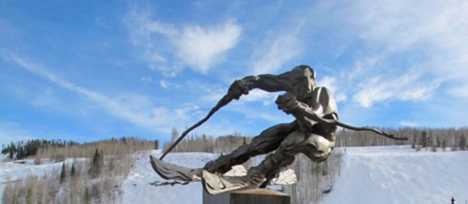 Bronzestatue in Vail, Colorado