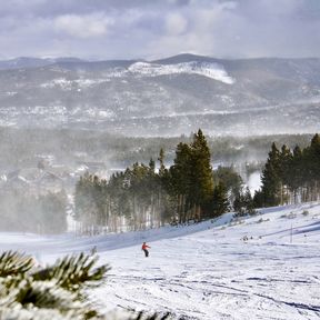 Peak 8 im SchneegestÃ¶ber bei Breckenridge