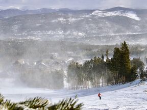 Peak 8 im Schneegestöber bei Breckenridge Peak 8 im Schneegestöber bei Breckenridge