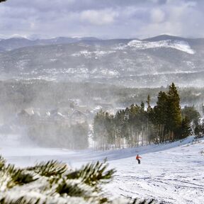 Peak 8 im SchneegestÃ¶ber bei Breckenridge