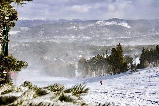 Peak 8 im Schneegestöber bei Breckenridge Peak 8 im Schneegestöber bei Breckenridge