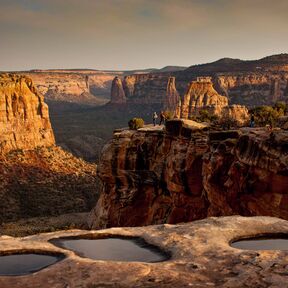 Ausblick Ã¼ber die Weiten des Naturschutzgebiets Colorado National Monument