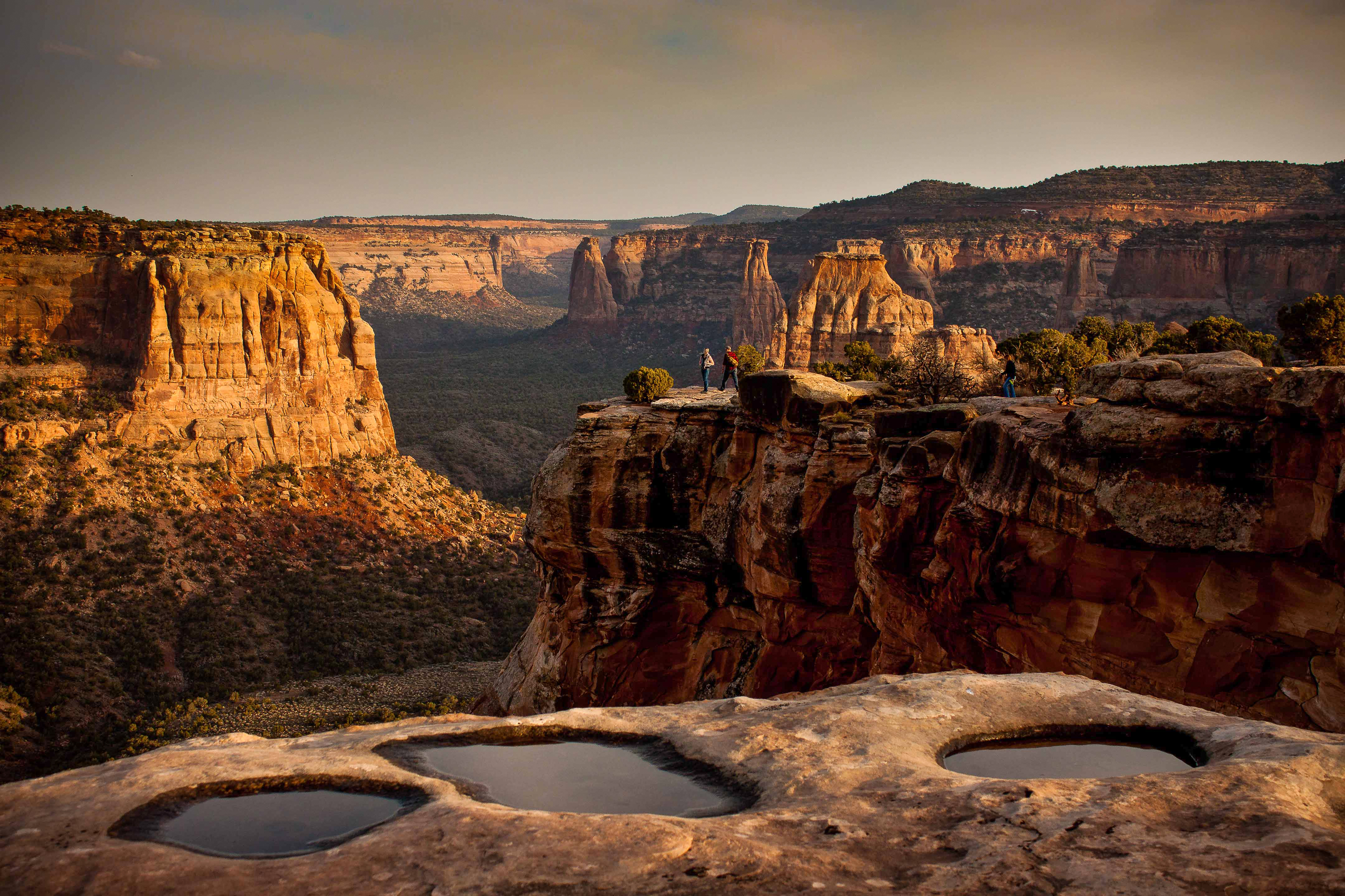 Ausblick Ã¼ber die Weiten des Naturschutzgebiets Colorado National Monument